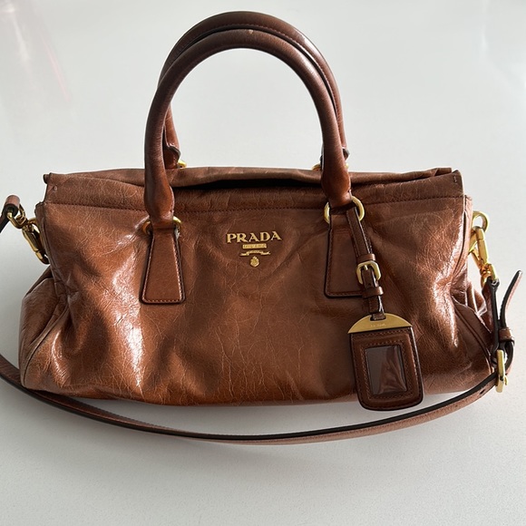 Prada Vitello Shine Satchel Bag - Picture 10 of 12